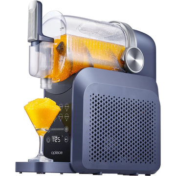 Slushie Machine, No Ice Needed All - in - One Slushy Maker for Home, Real - Time Temp Display, Auto - Clean, 7 Preset Frozen Margaritas, Cocktails, Frappés, Smoothies, Milkshakes and More (Blue) - OPlace
