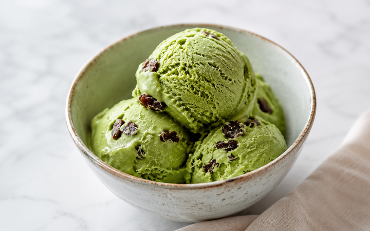 Matcha Raisin Ice Cream
