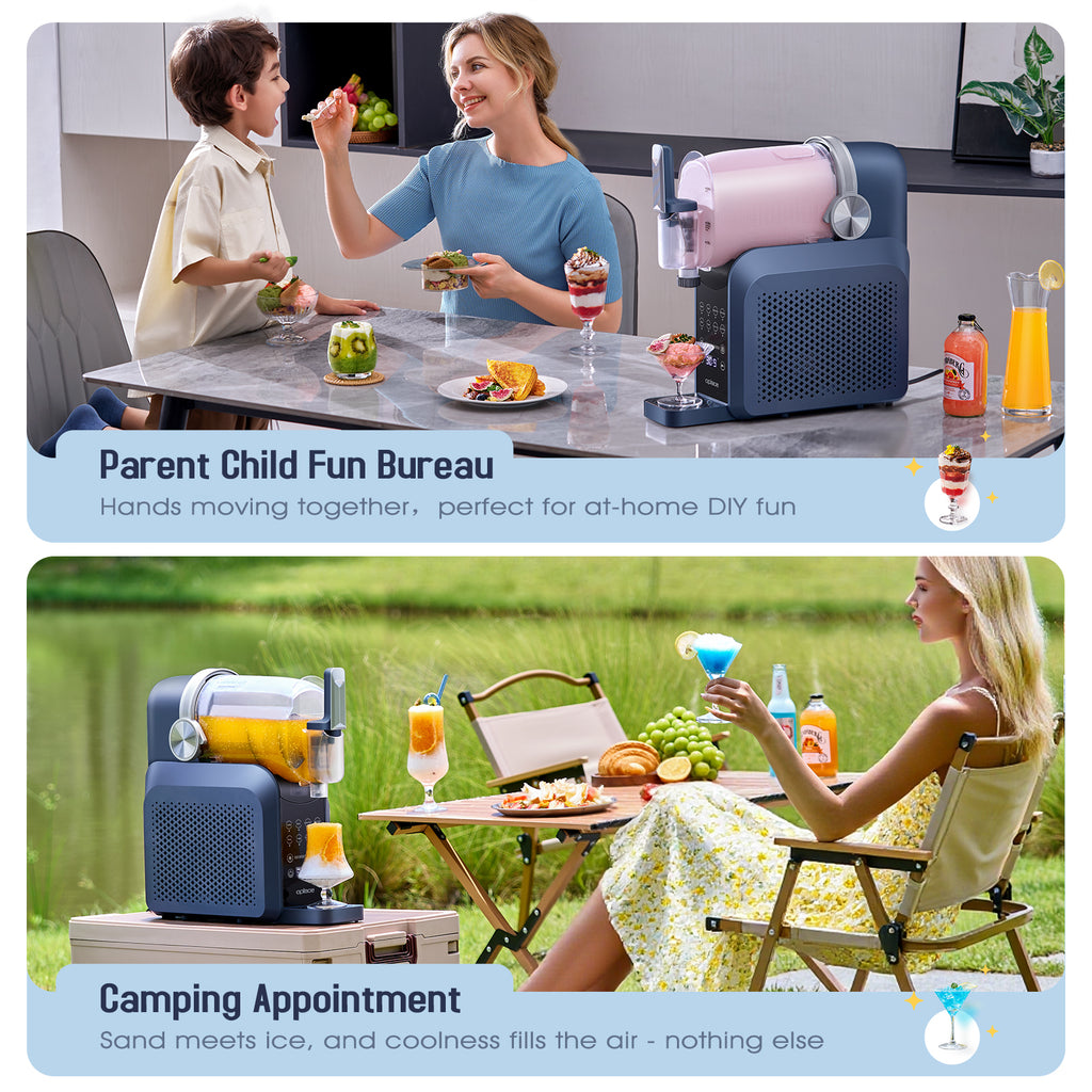 OplaceHome 7-in-1 Frozen Drink & Smoothie Machine – 88oz Auto-Clean Slush Maker for Home Bar & Parties