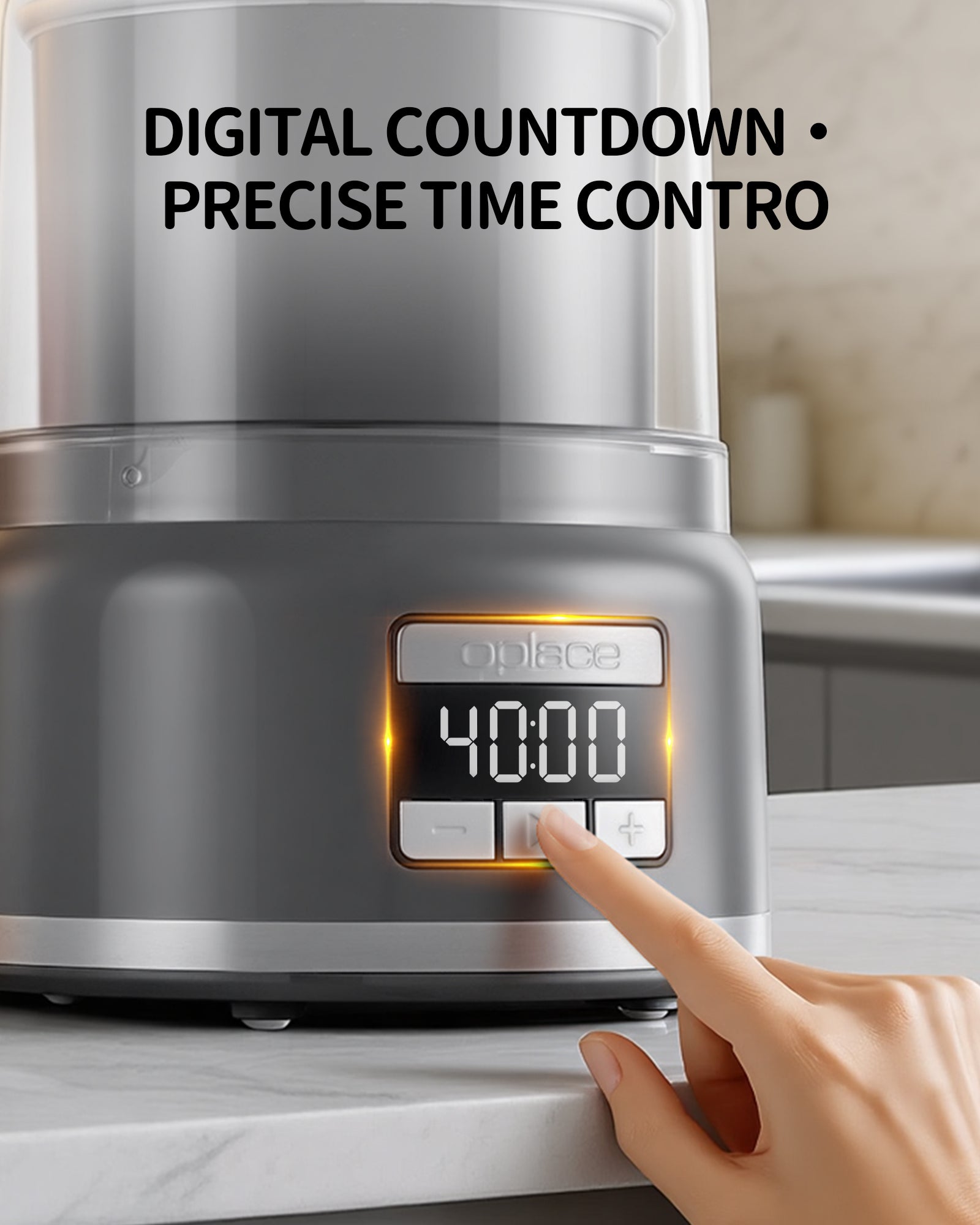 OPLACE 2L Bottom-Drive Ice Cream Maker