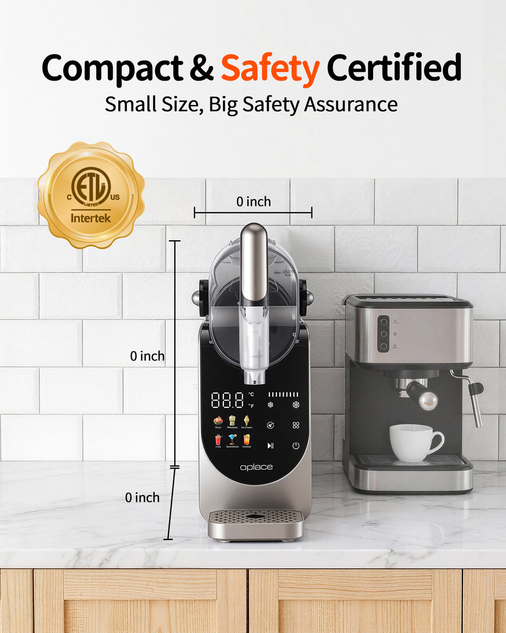 OPlace Home 7-in-1 Frozen Drink & Slushie Maker - The Ultimate Party Station (88oz)