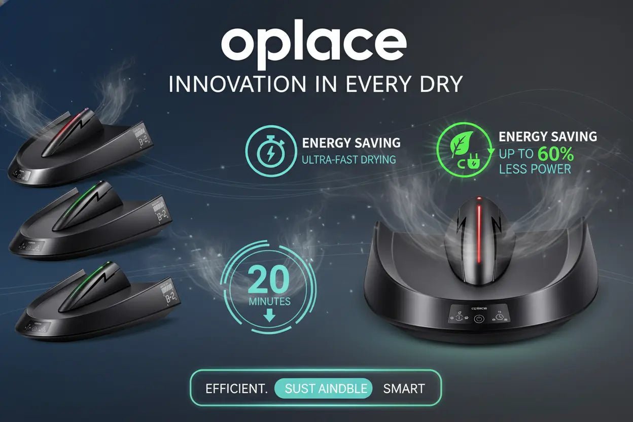 Fast Dry Helmet Dryer - 20 - Minute - UV+Negative - Ion Purification - Commuter Essential - OPlace