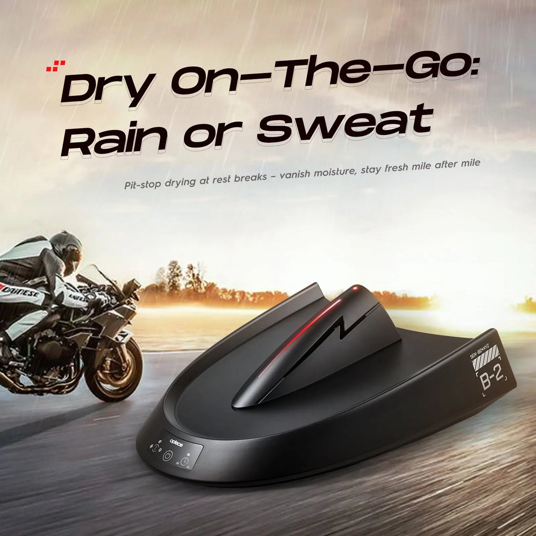 OPlace Smart Helmet Purification Dryer Quiet Operation Lightning - Fast Drying Sterilization Dual Purification Motorcycle,Hockey,Baseball,etc.、 Black、B - 2、Care Machine and Storage Rack Accessories - OPlace