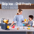 Slushie Machine, No Ice Needed All - in - One Slushy Maker for Home, Real - Time Temp Display, Auto - Clean, 7 Preset Frozen Margaritas, Cocktails, Frappés, Smoothies, Milkshakes and More (Blue) - OPlace